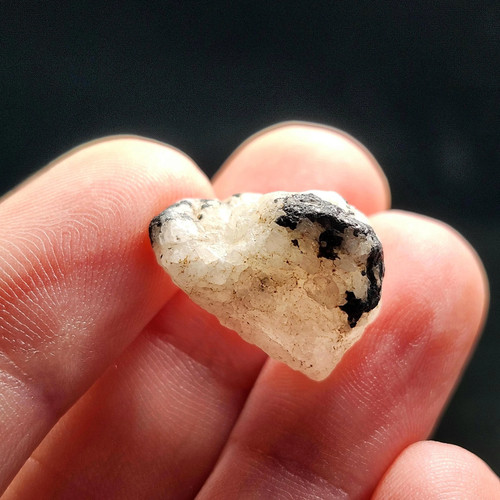 White phenacite black - white,